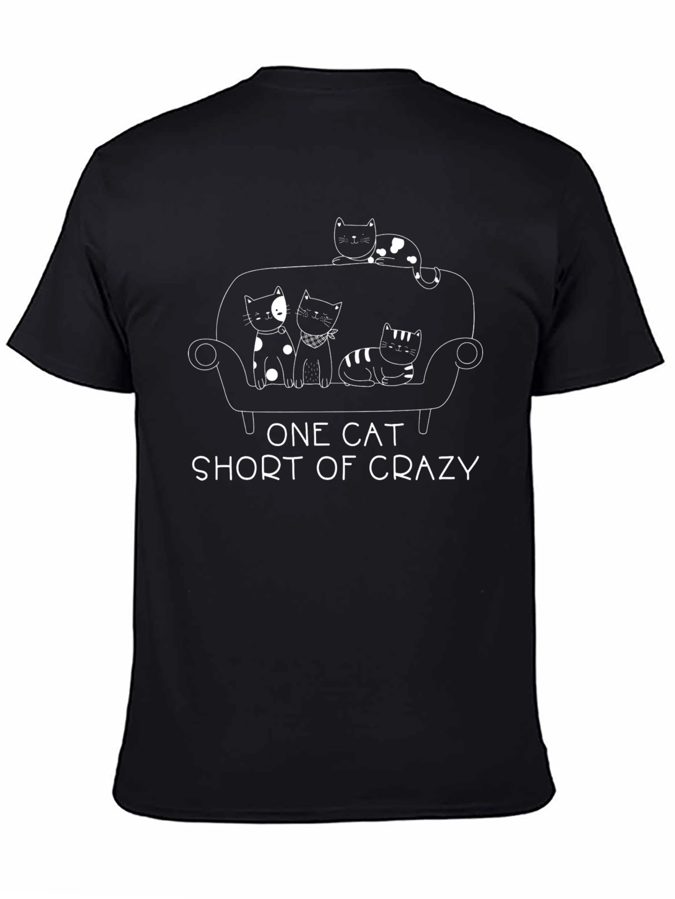 One Cat Short of Crazy Graphic Tee