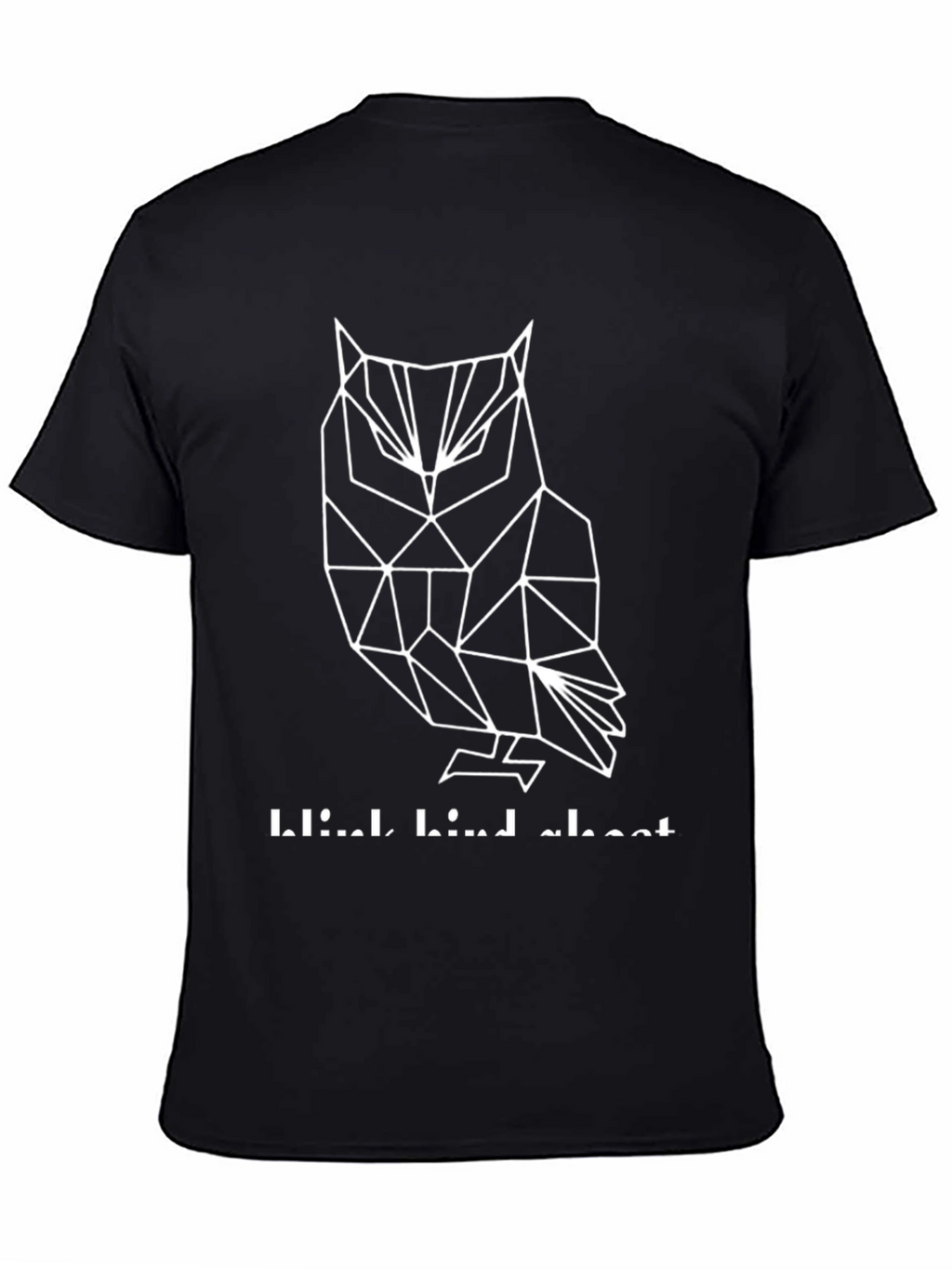 Geometric Owl Graphic Tee - Mens Black T-Shirt