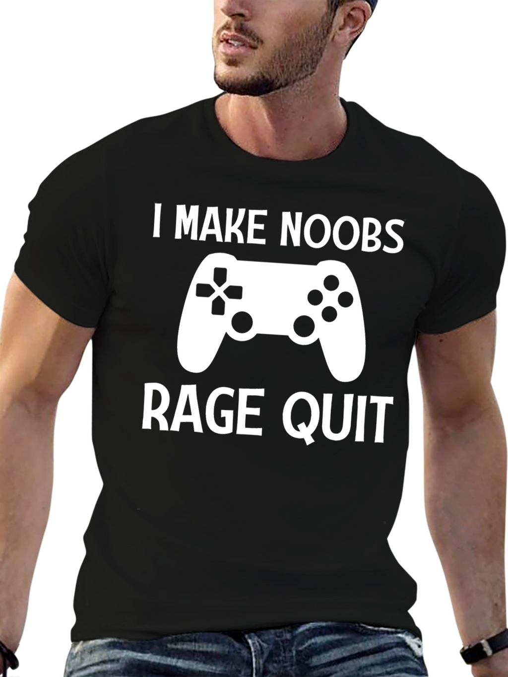 I Make Noobs Rage Quit Gamer T-Shirt