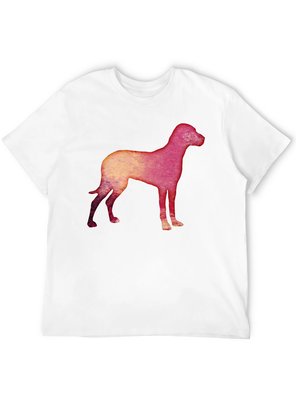 Dog Silhouette Graphic Black T-Shirt