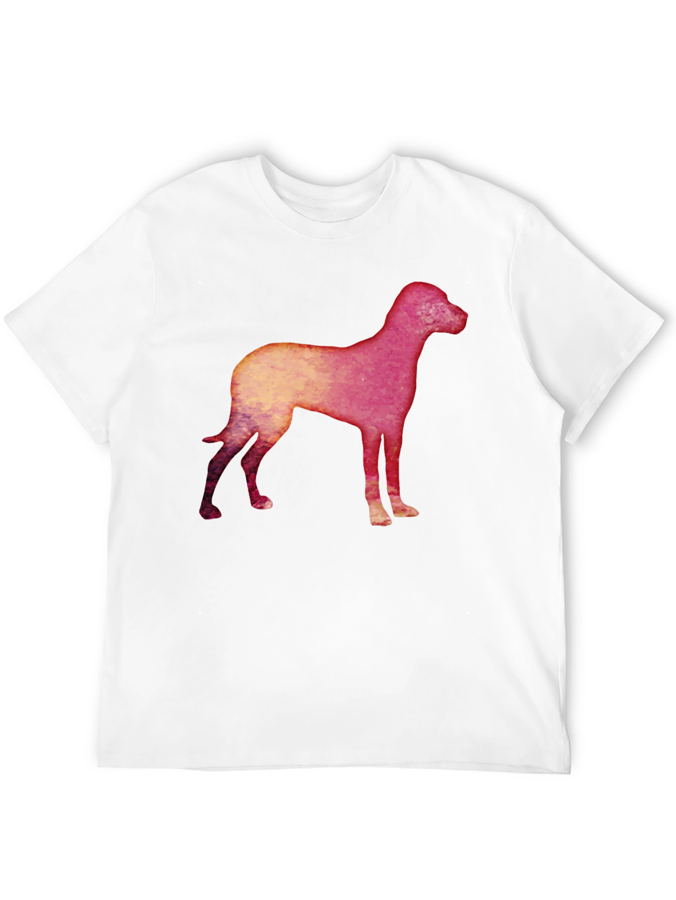 Dog Silhouette Graphic Black T-Shirt