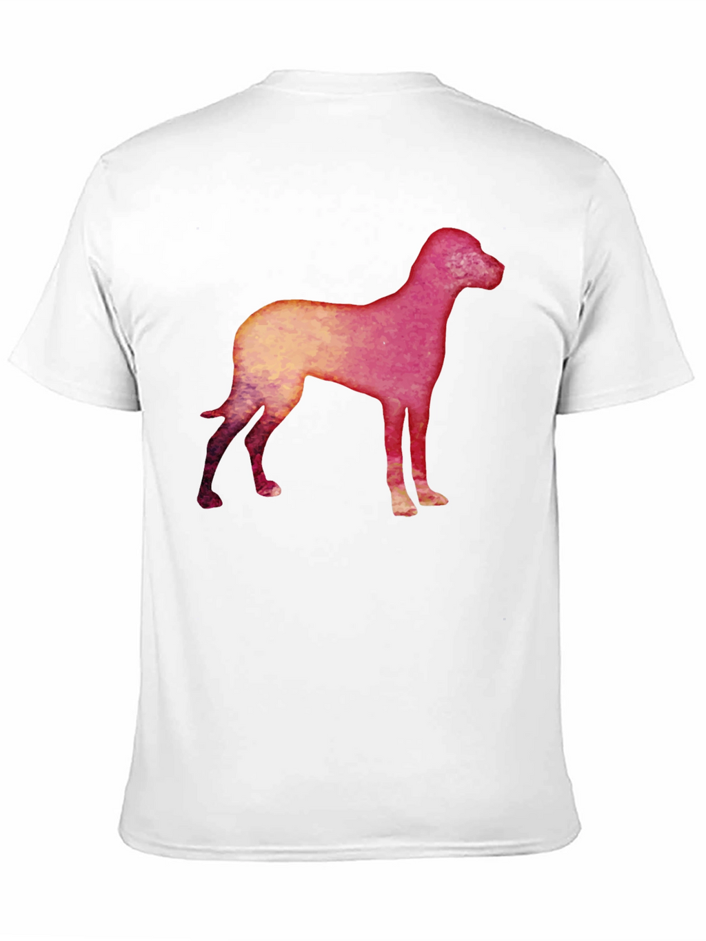Dog Silhouette Graphic Black T-Shirt
