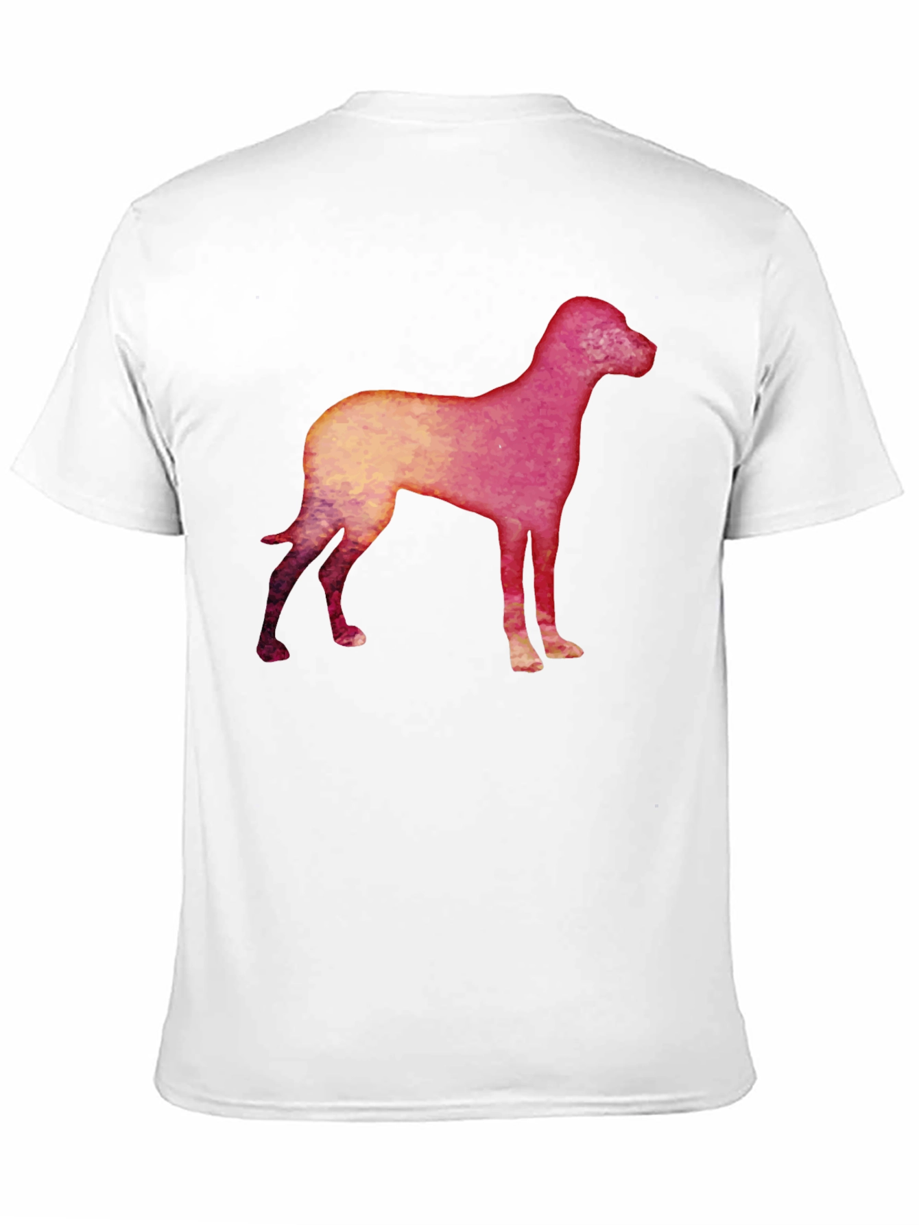 Dog Silhouette Graphic Black T-Shirt