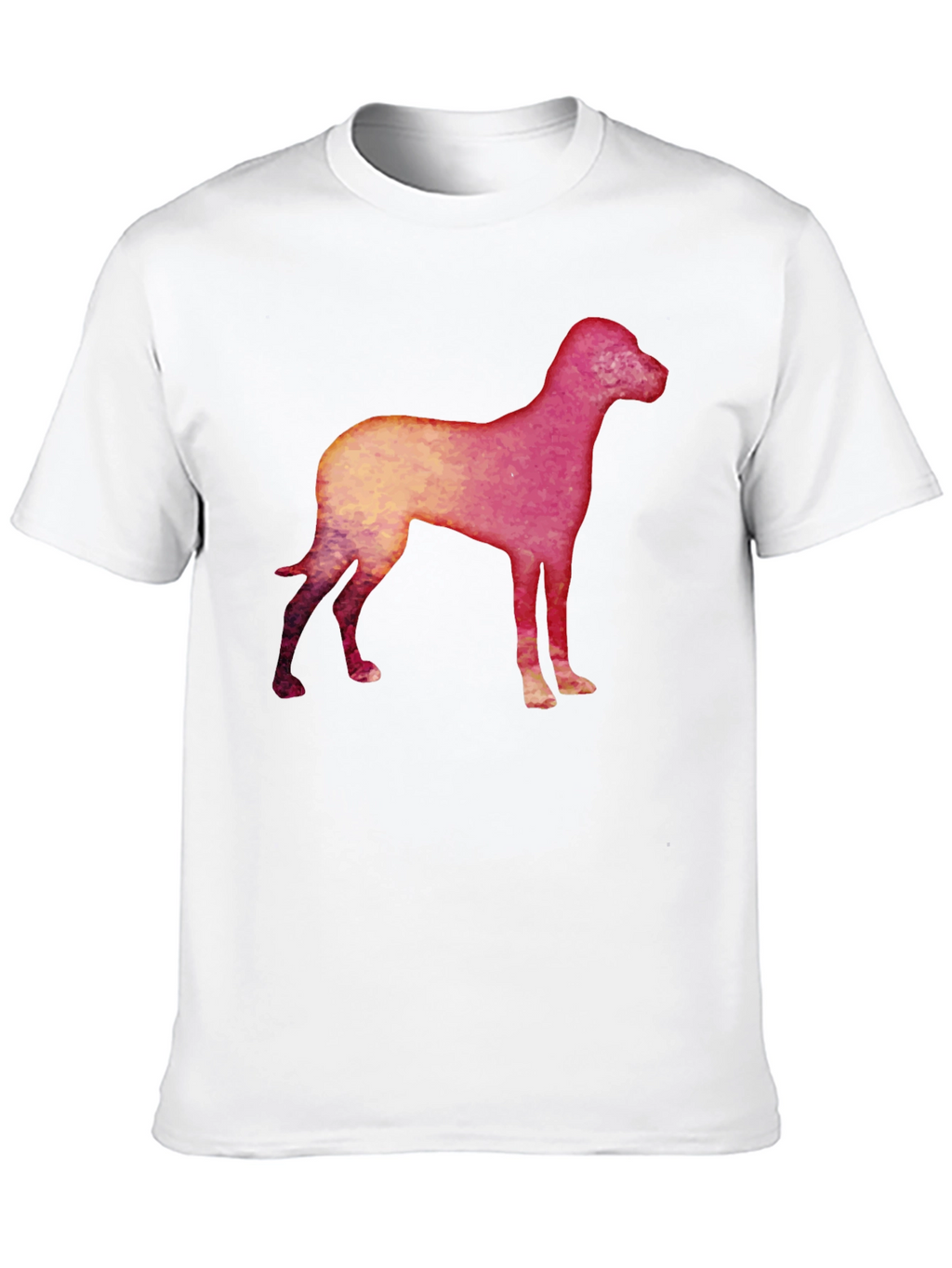 Dog Silhouette Graphic Black T-Shirt