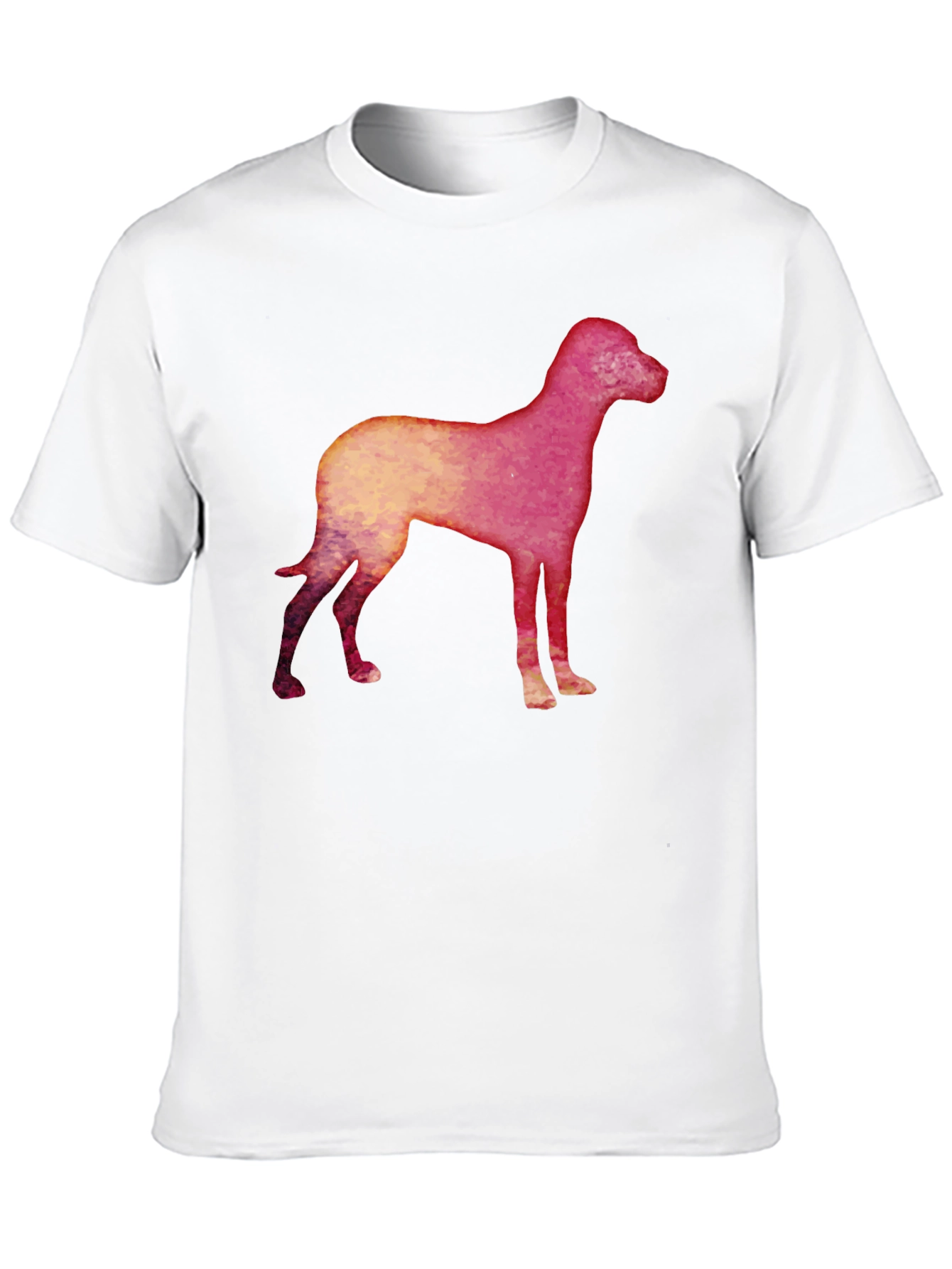 Dog Silhouette Graphic Black T-Shirt