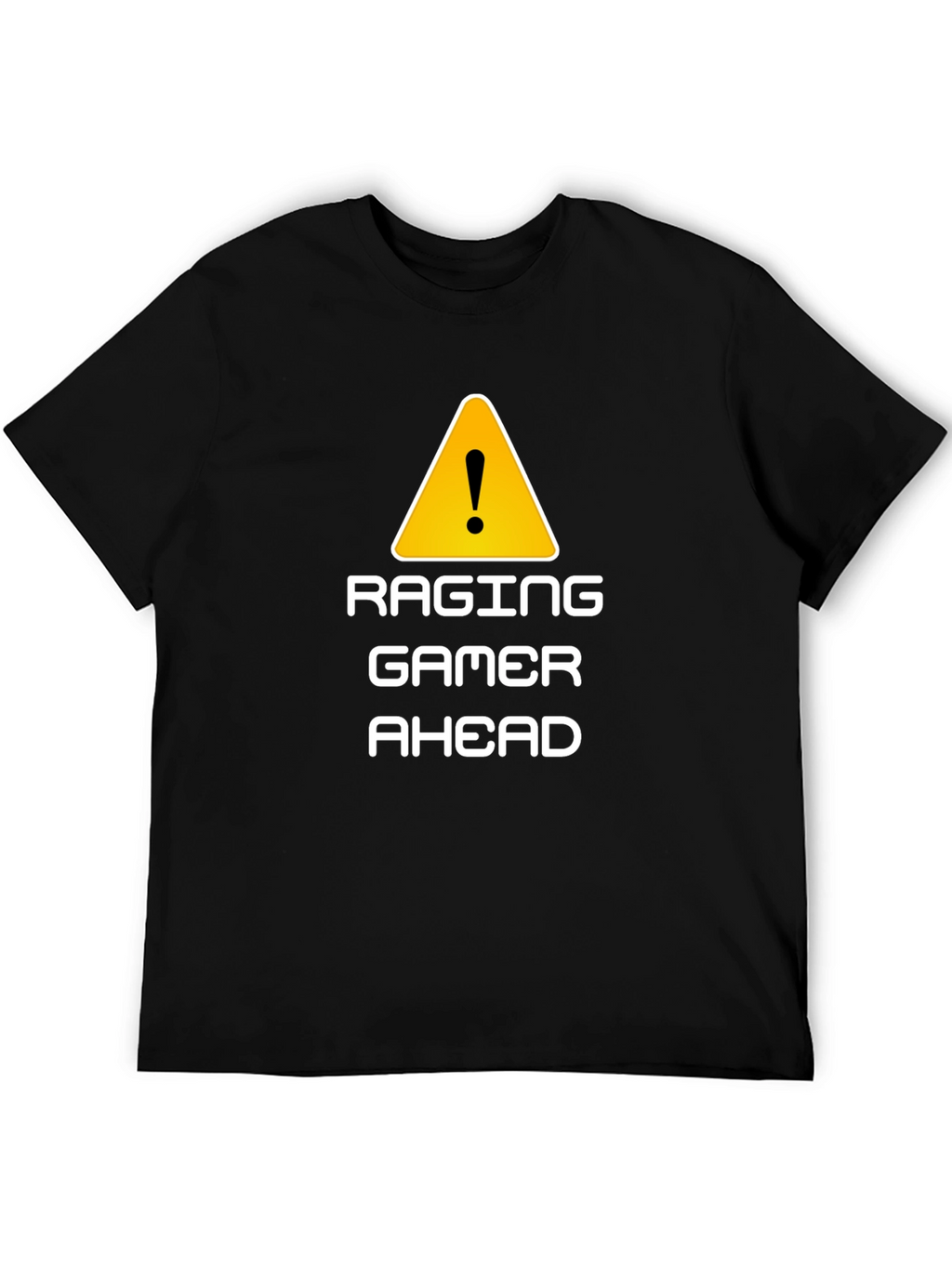 Raging Gamer Ahead Black Graphic Tee