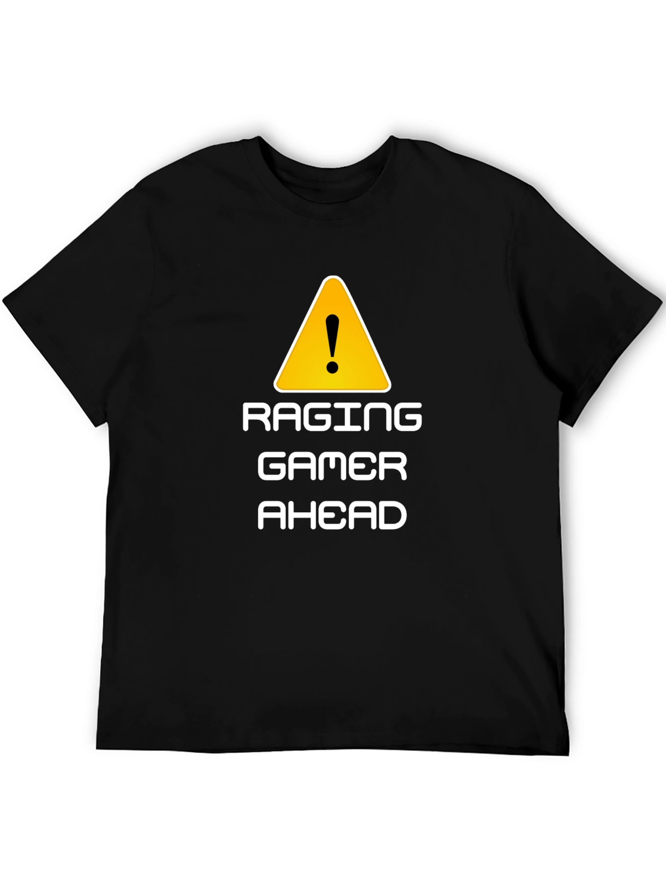Raging Gamer Ahead Black Graphic Tee