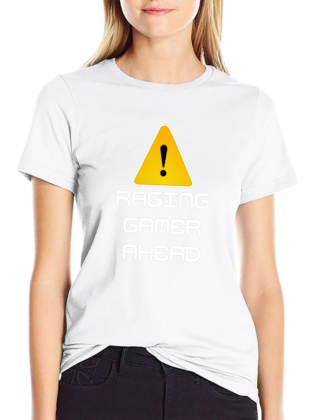 Raging Gamer Ahead Black Graphic Tee
