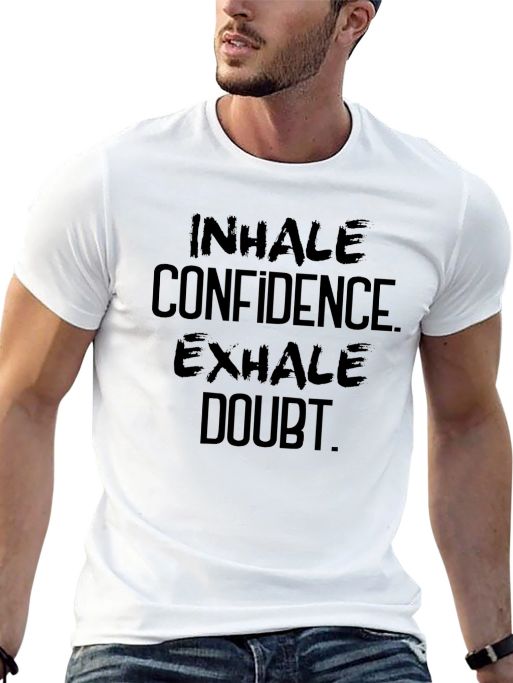 Inhale Confidence Exhale Doubt - Black T-Shirt