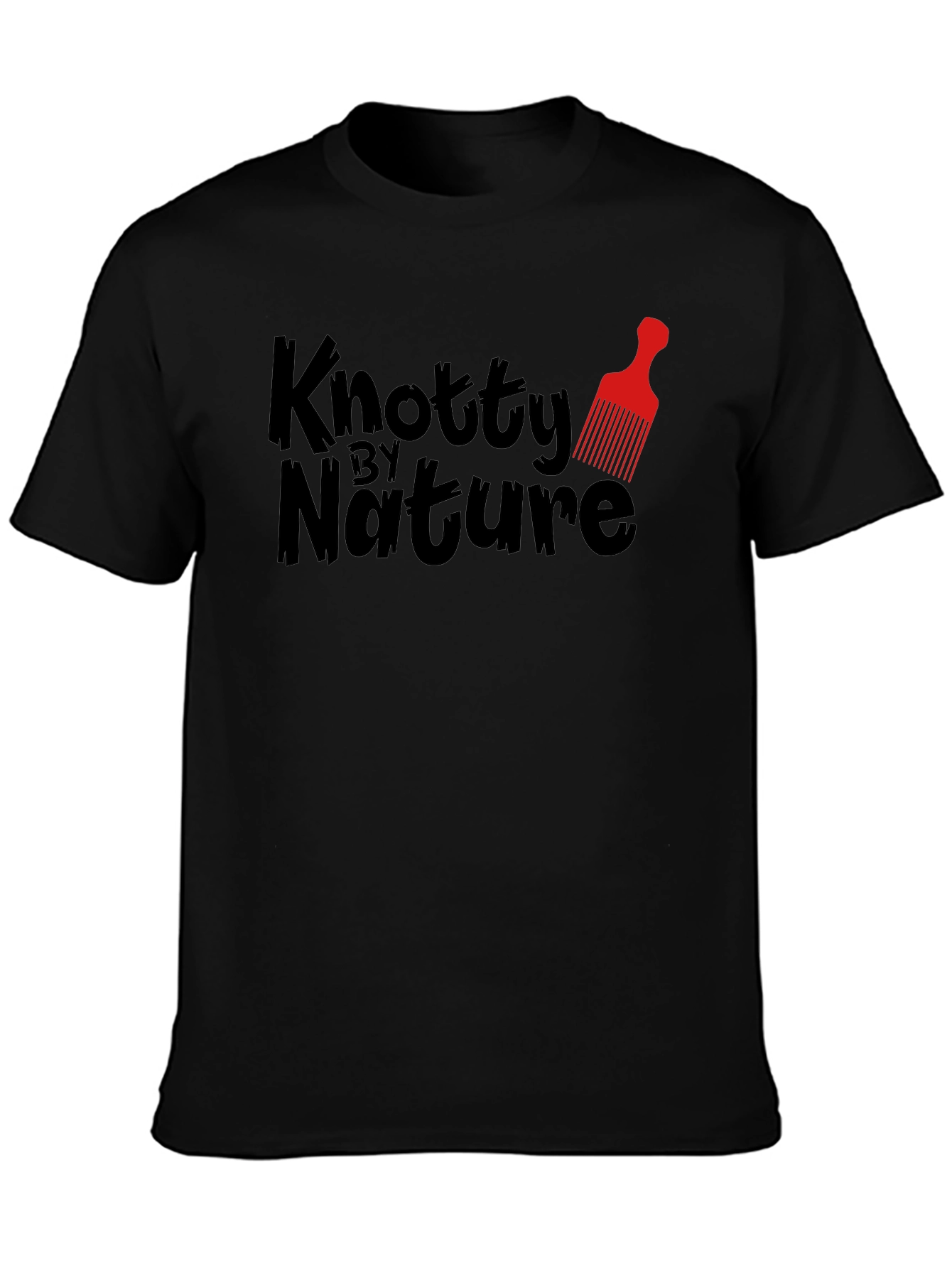 Knotty By Nature Black Graphic Tee