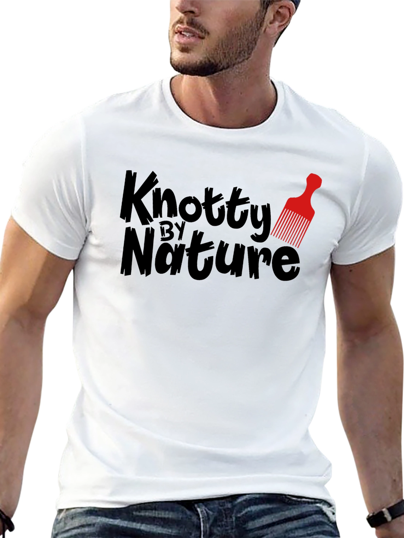 Knotty By Nature Black Graphic Tee