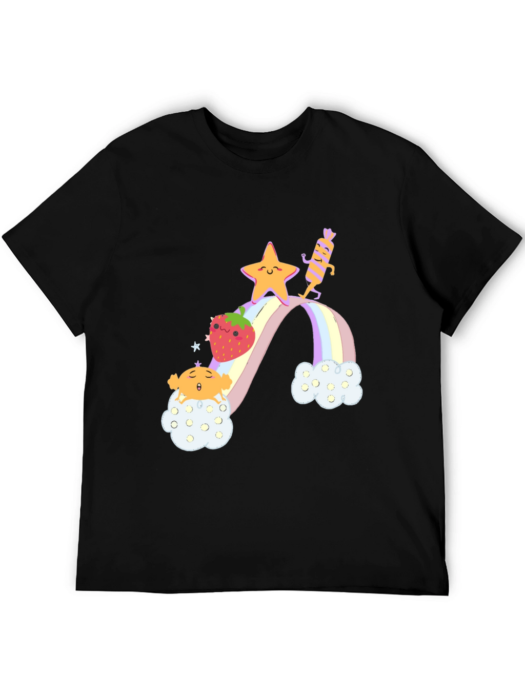 Rainbow Cloud Cartoon T-Shirt
