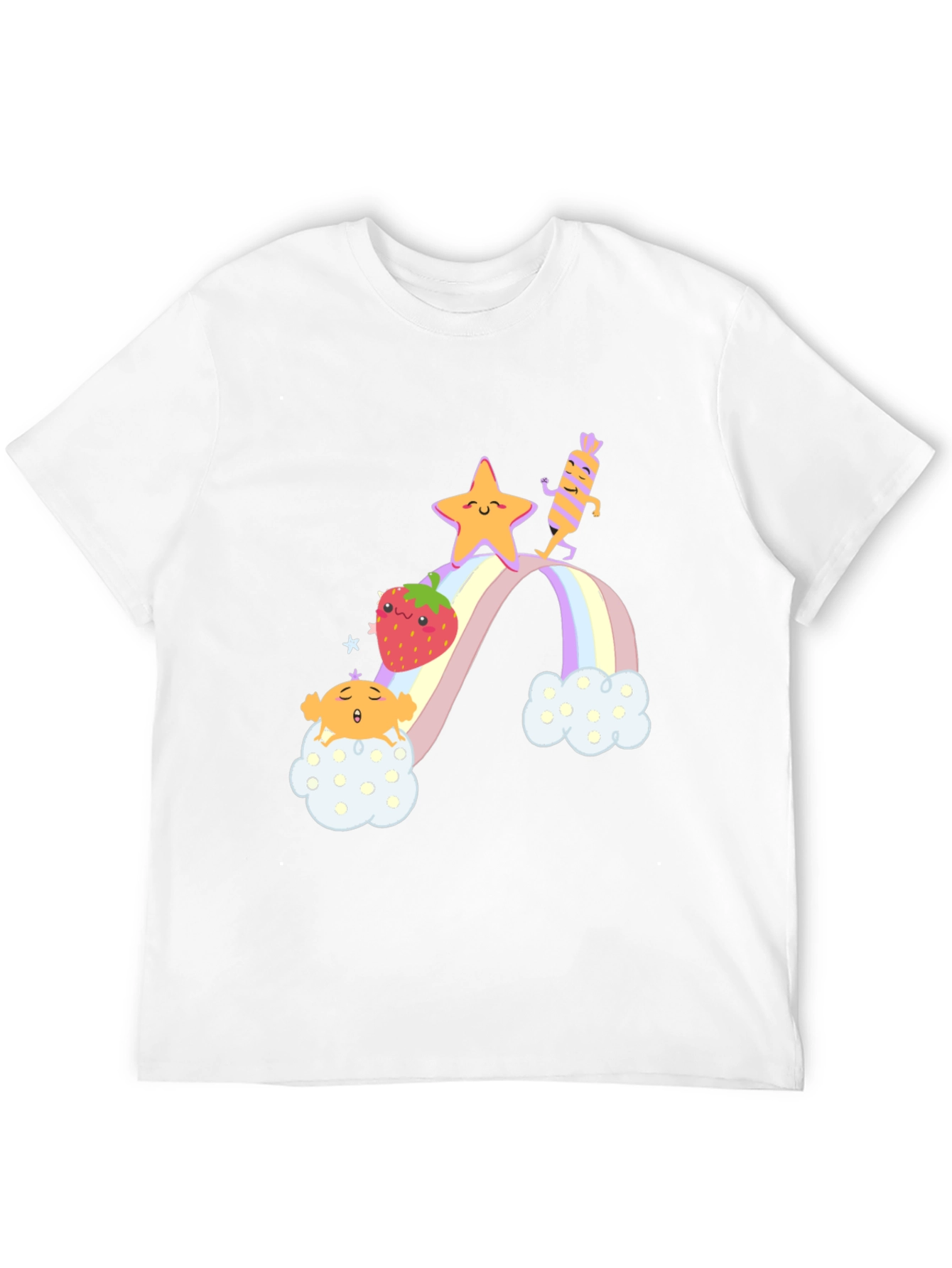 Rainbow Cloud Cartoon T-Shirt