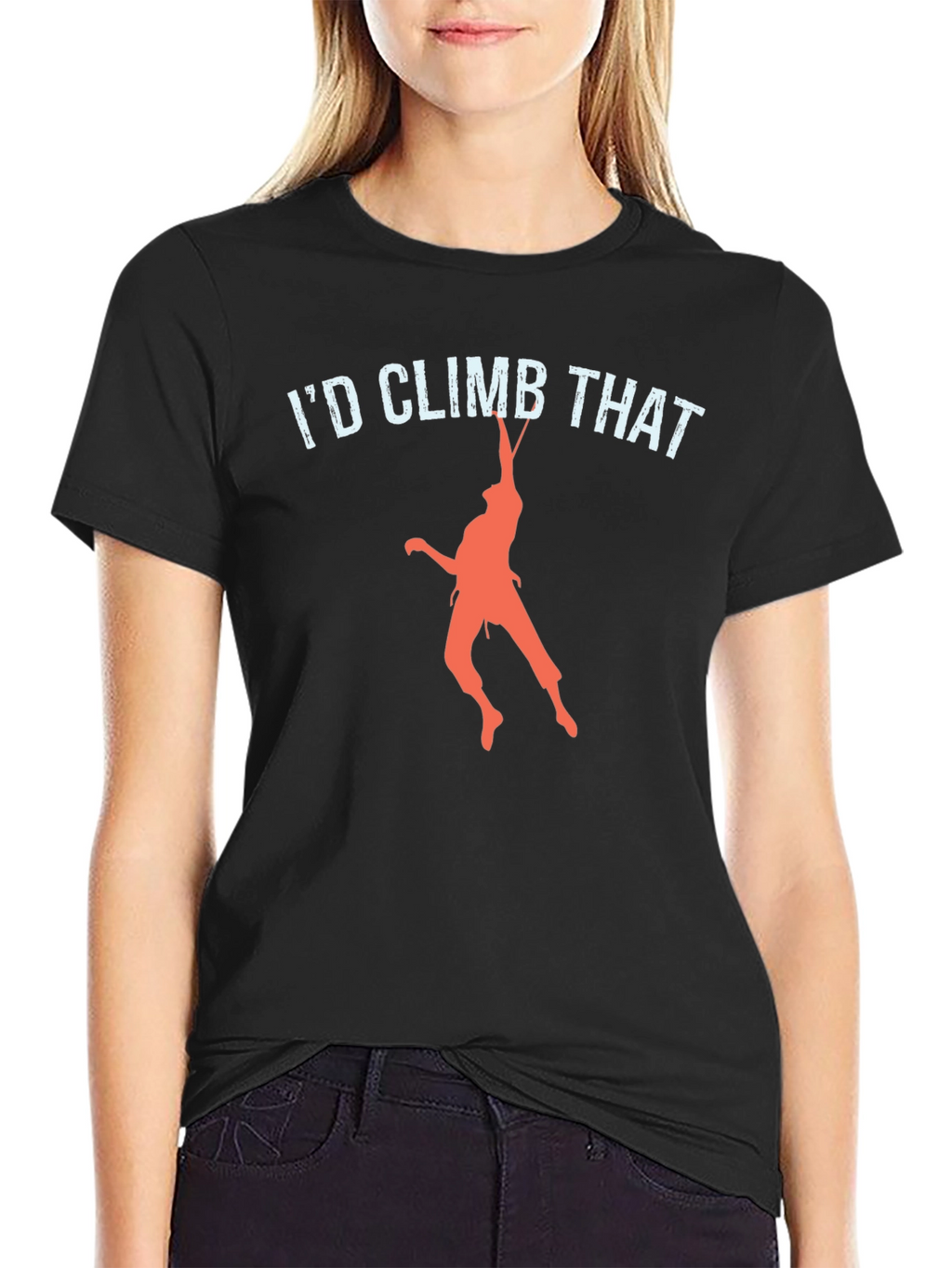 Id Climb That T-Shirt Funny Rock Climbing Tee