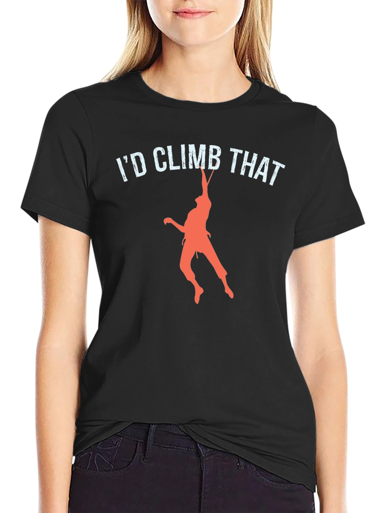 Id Climb That T-Shirt Funny Rock Climbing Tee