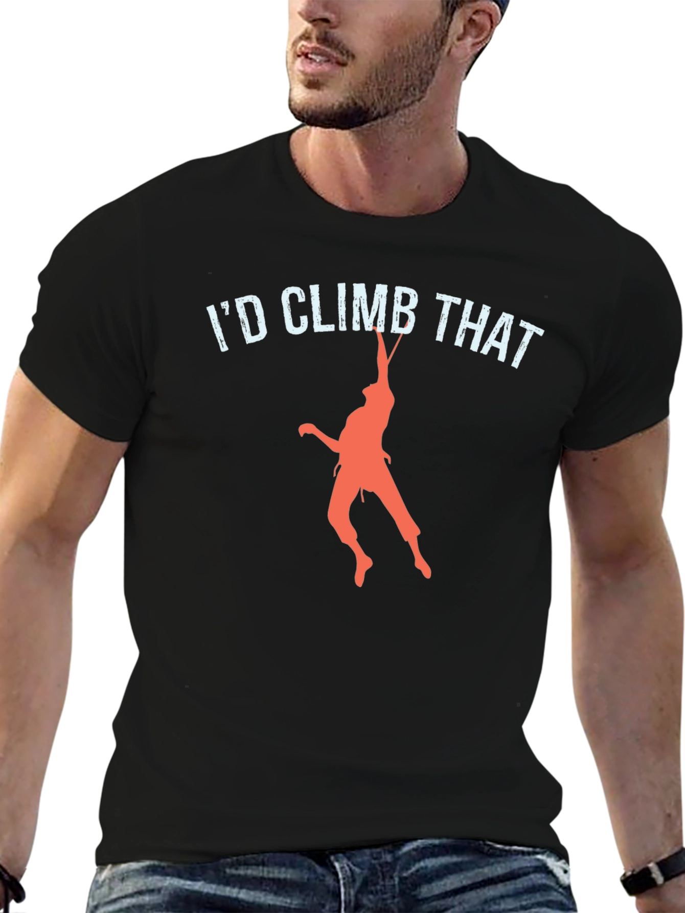 Id Climb That T-Shirt Funny Rock Climbing Tee