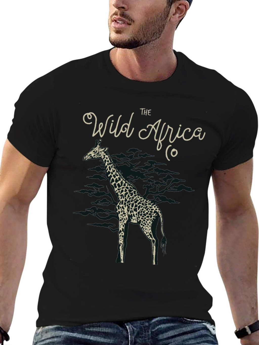 The Wild Africa Co. Giraffe Graphic T-Shirt