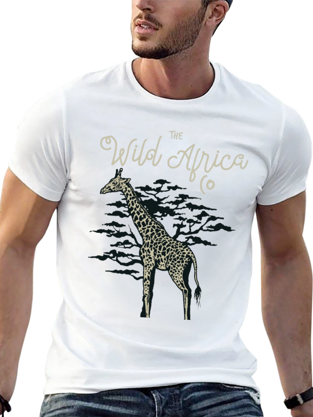 The Wild Africa Co. Giraffe Graphic T-Shirt
