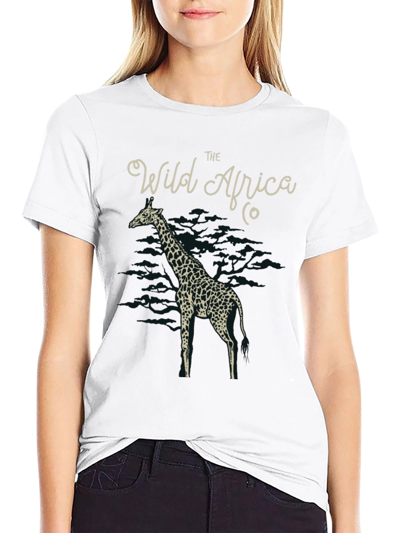 The Wild Africa Co. Giraffe Graphic T-Shirt