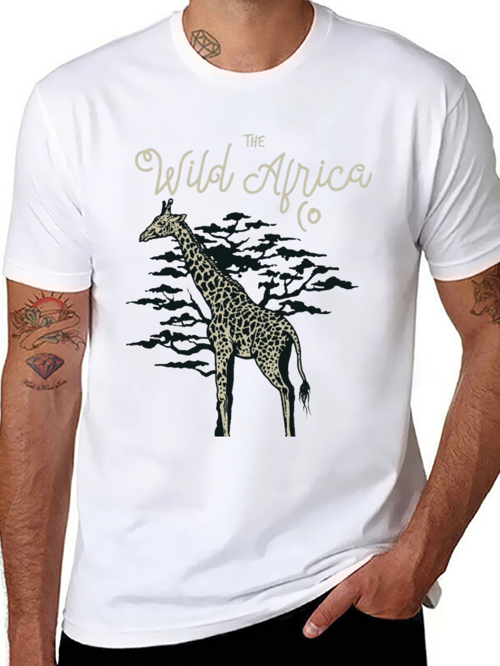 The Wild Africa Co. Giraffe Graphic T-Shirt