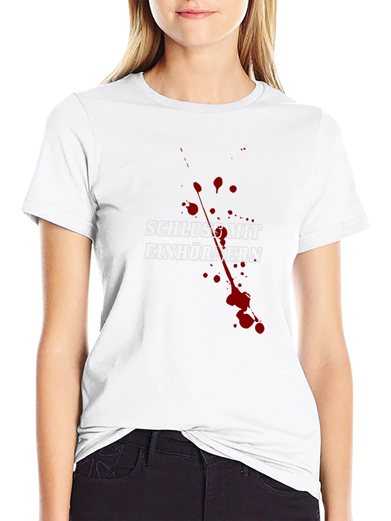 Schluss Mit Einhörnern Funny Graphic Tee