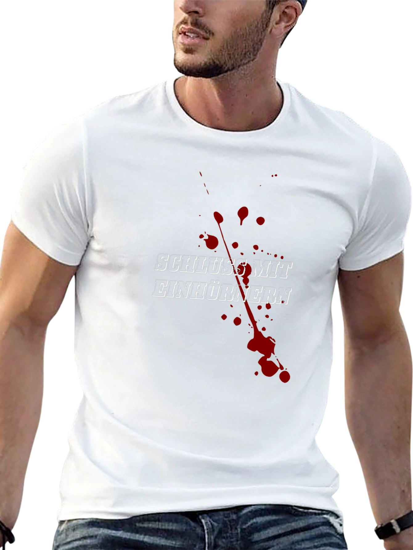 Schluss Mit Einhörnern Funny Graphic Tee