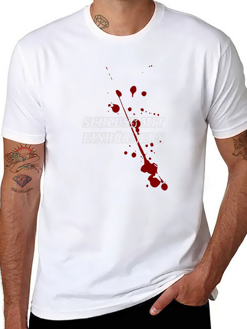Schluss Mit Einhörnern Funny Graphic Tee
