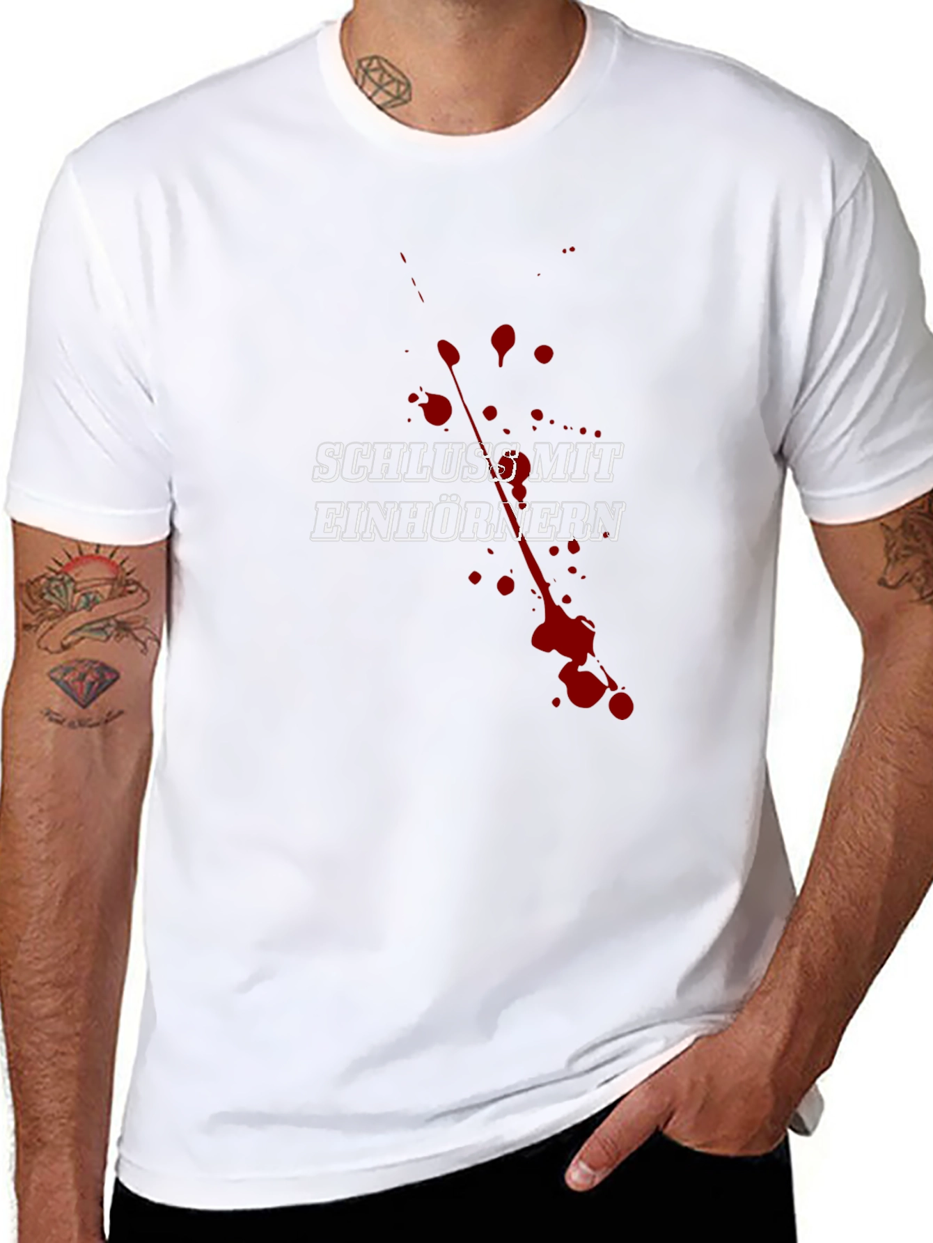 Schluss Mit Einhörnern Funny Graphic Tee