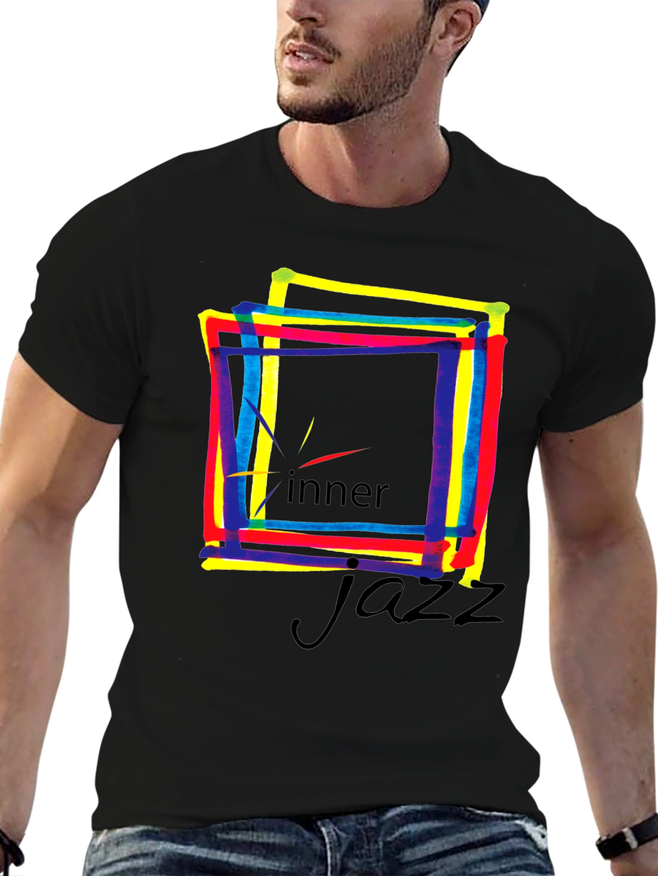Inner Jazz Graphic T-Shirt - Black