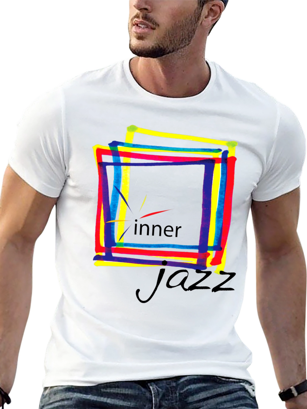 Inner Jazz Graphic T-Shirt - Black
