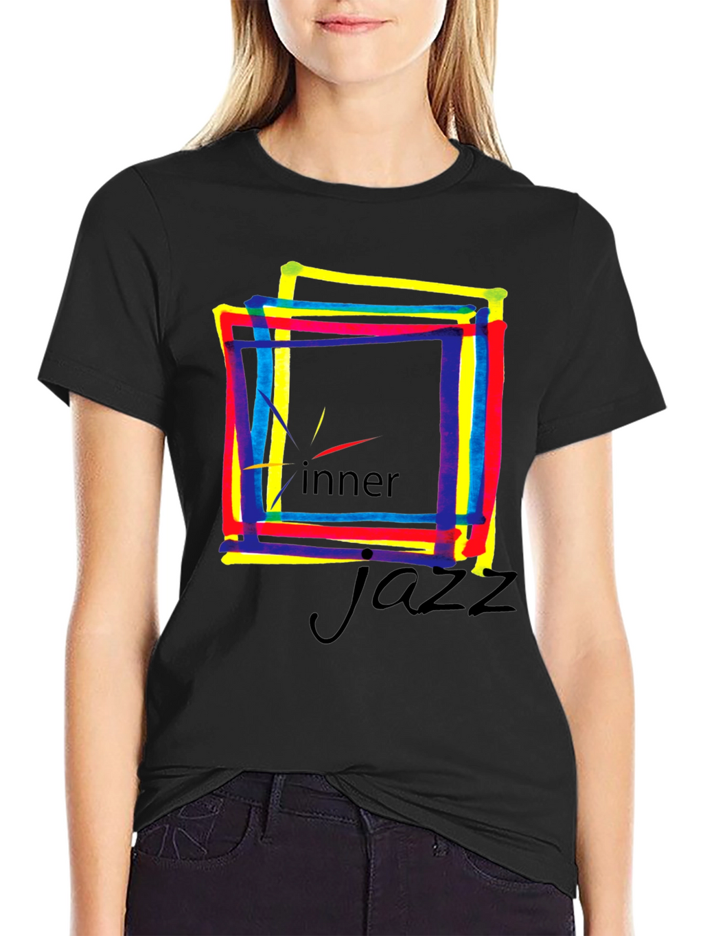 Inner Jazz Graphic T-Shirt - Black