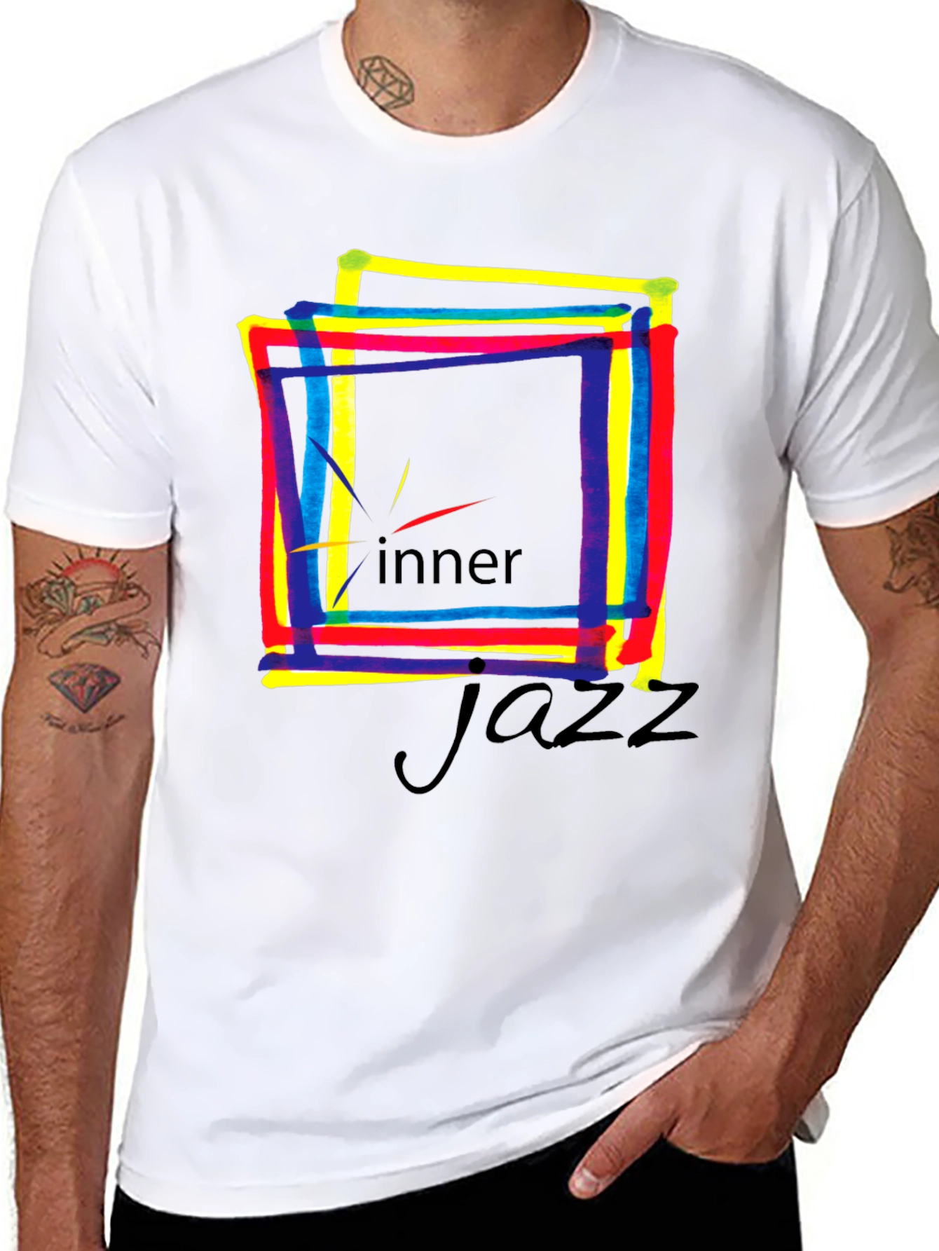 Inner Jazz Graphic T-Shirt - Black