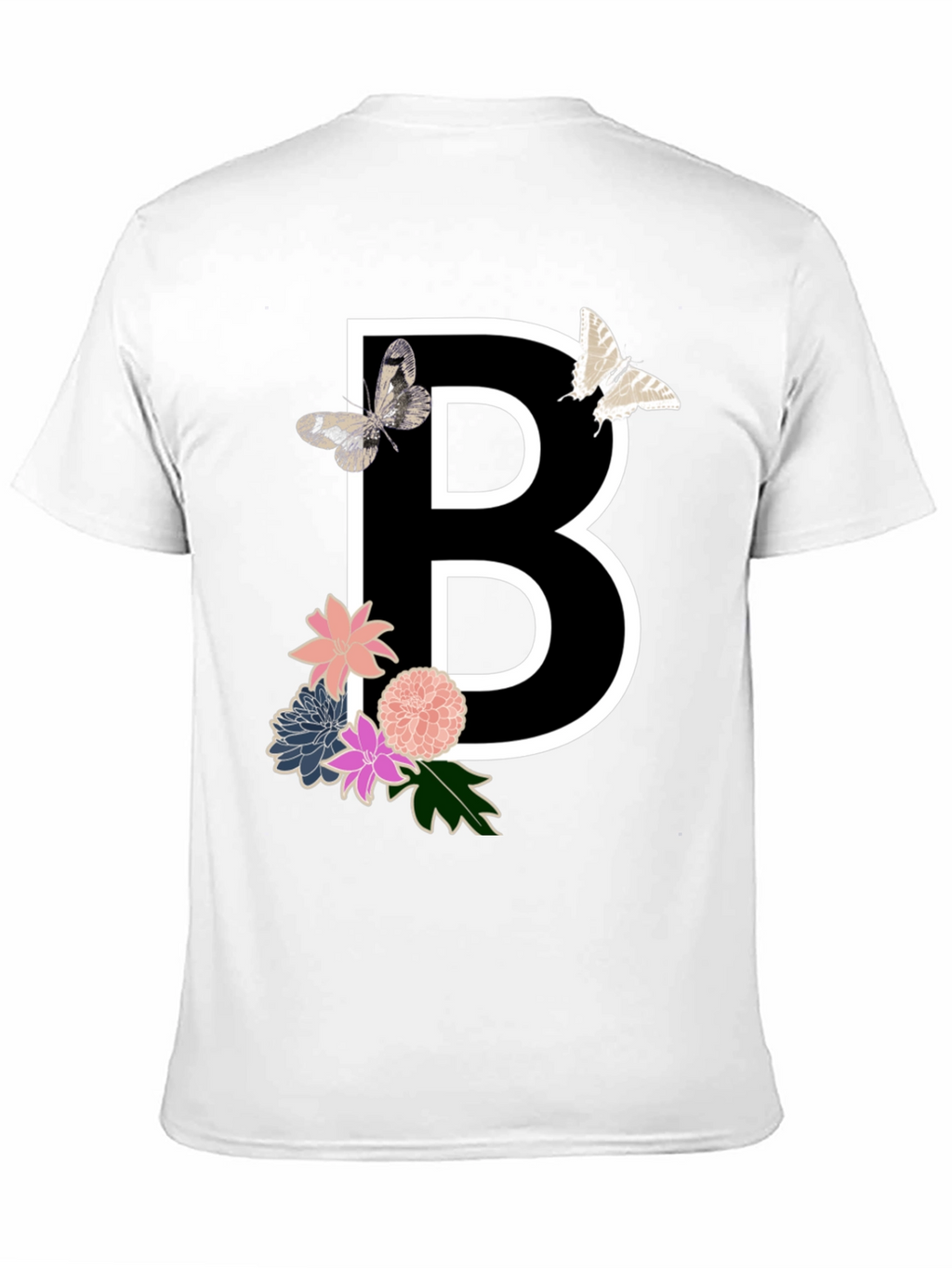 Floral B Initial T-Shirt