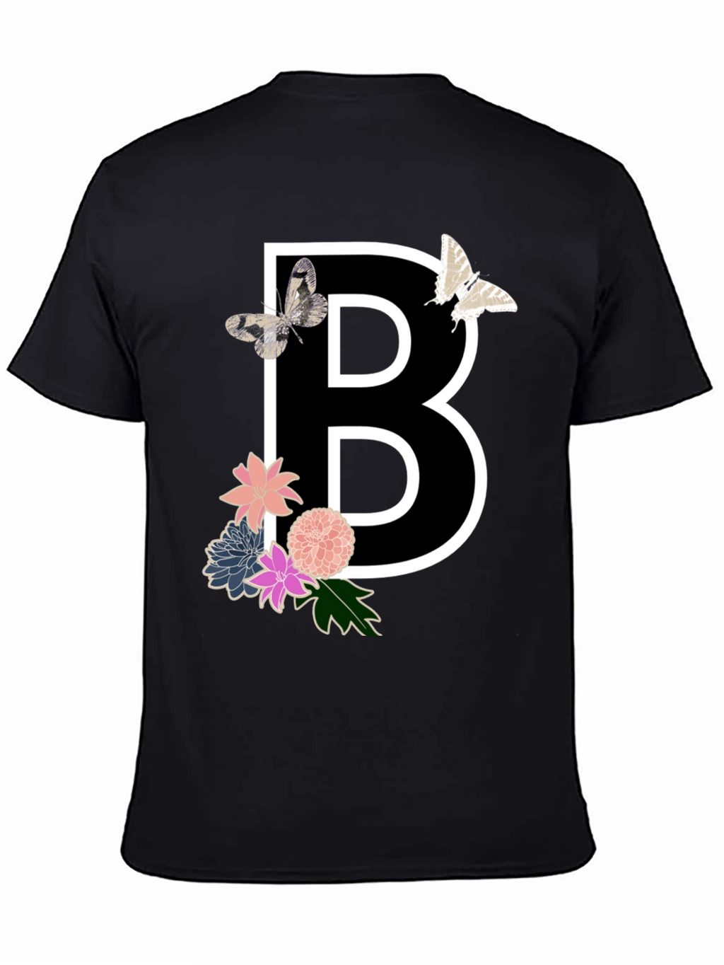 Floral B Initial T-Shirt