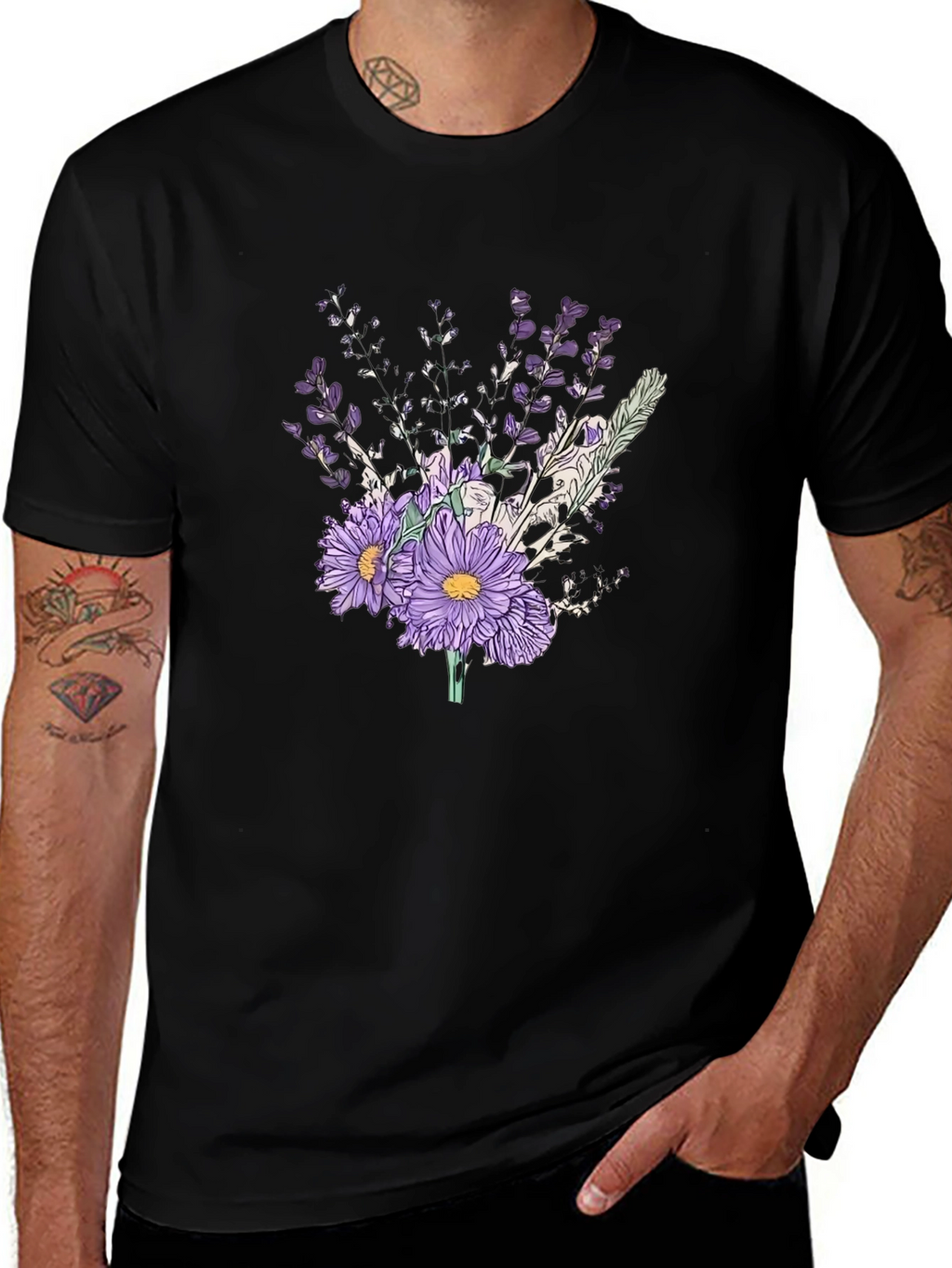 Floral Bouquet Graphic T-Shirt