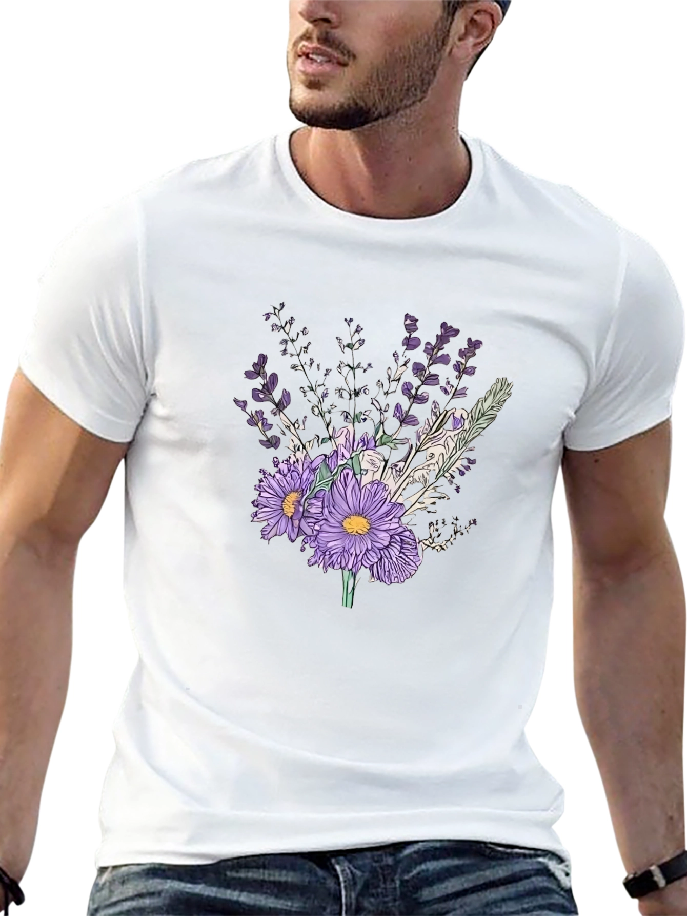 Floral Bouquet Graphic T-Shirt