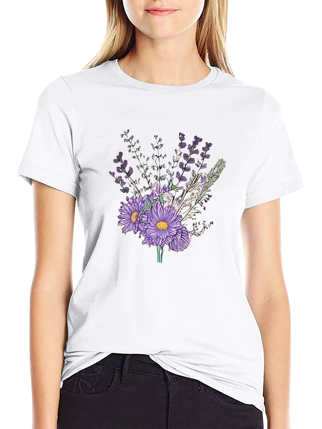 Floral Bouquet Graphic T-Shirt