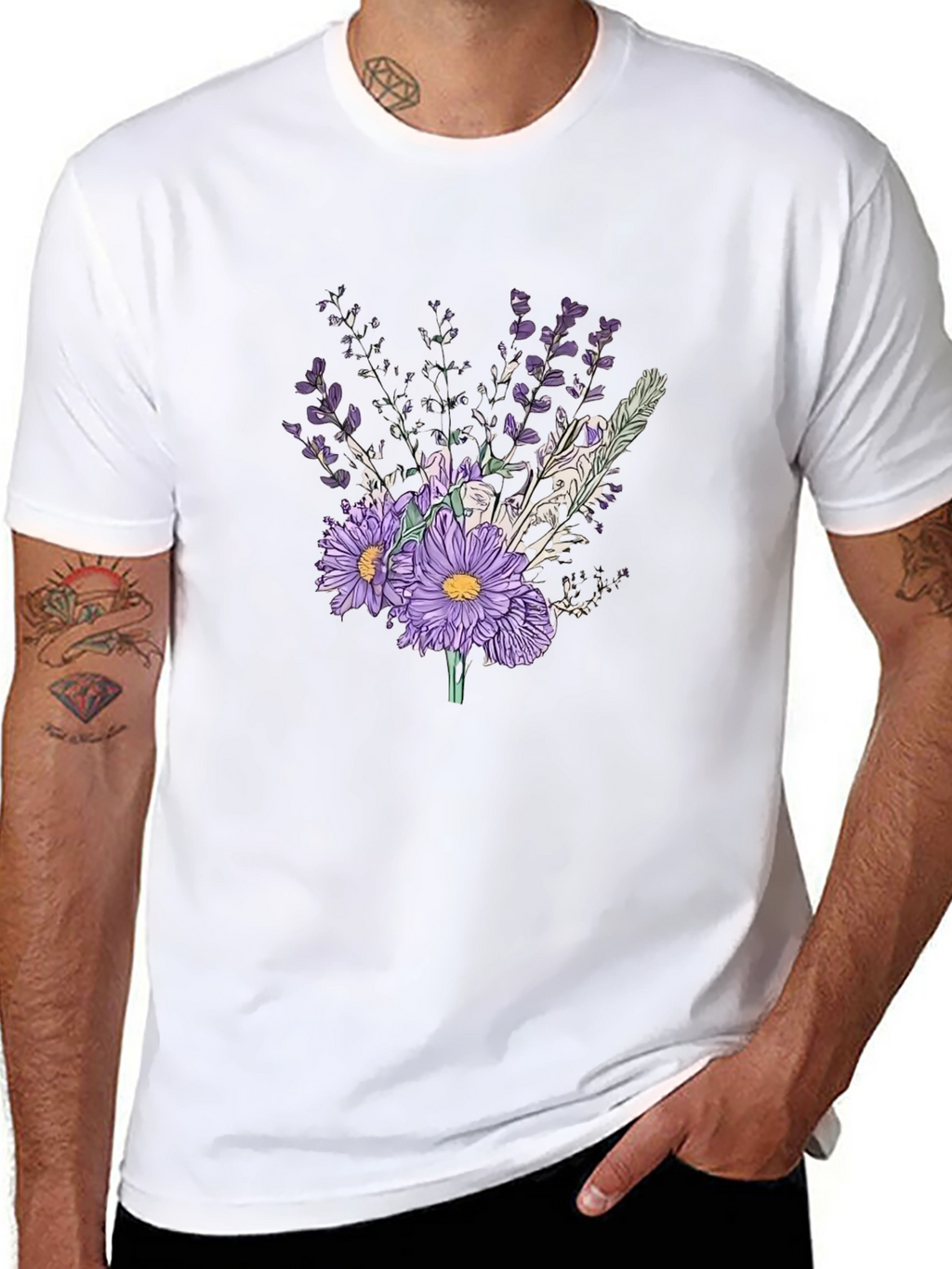 Floral Bouquet Graphic T-Shirt