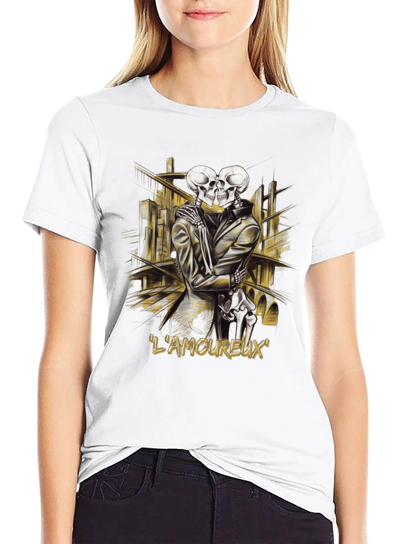 LAmoureux Skeleton Graphic T-Shirt