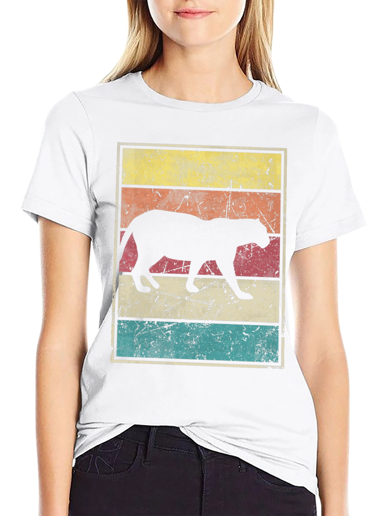 Retro Cougar T-Shirt Vintage Animal Tee