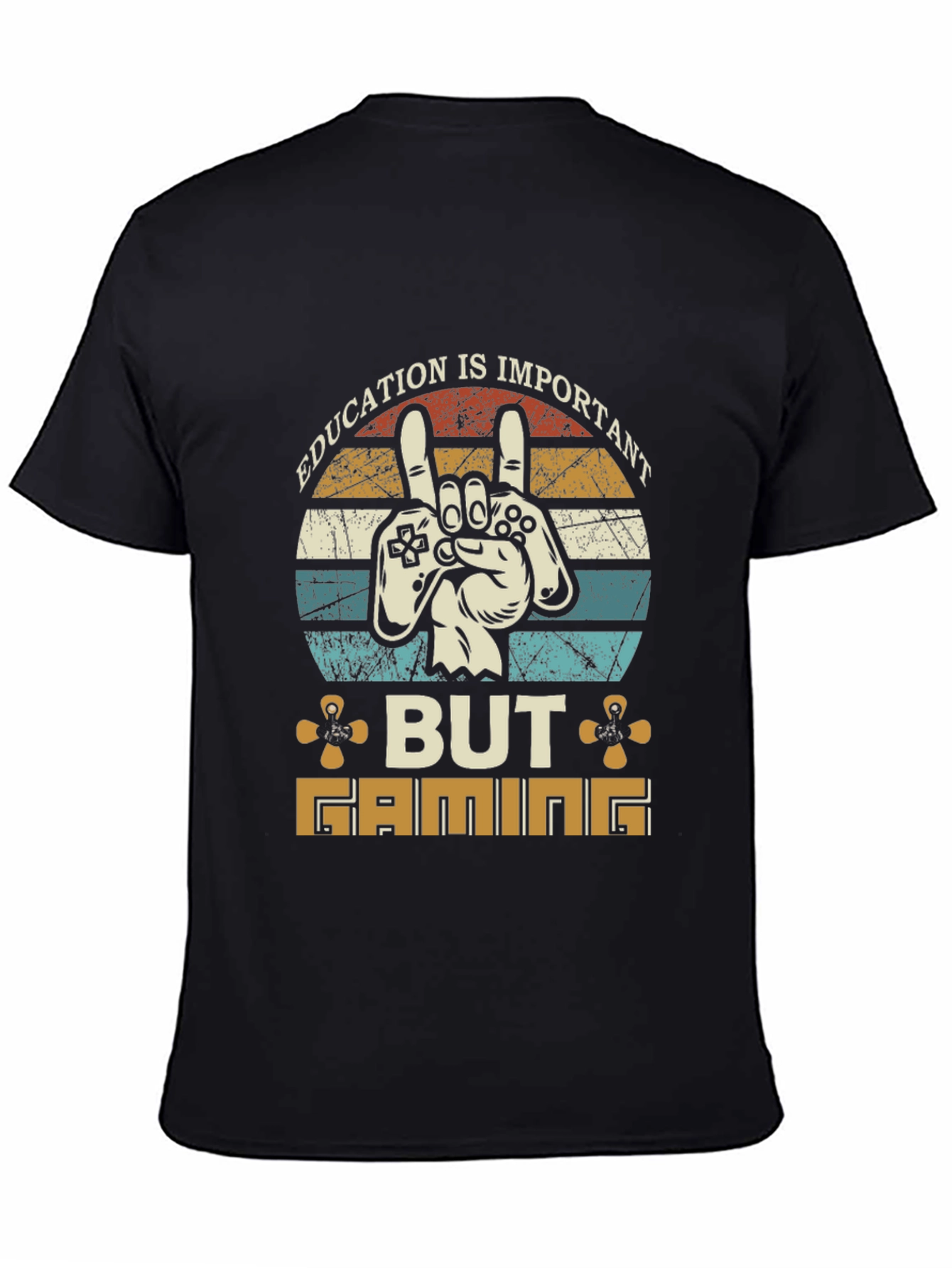 Education Important But Gaming T-Shirt