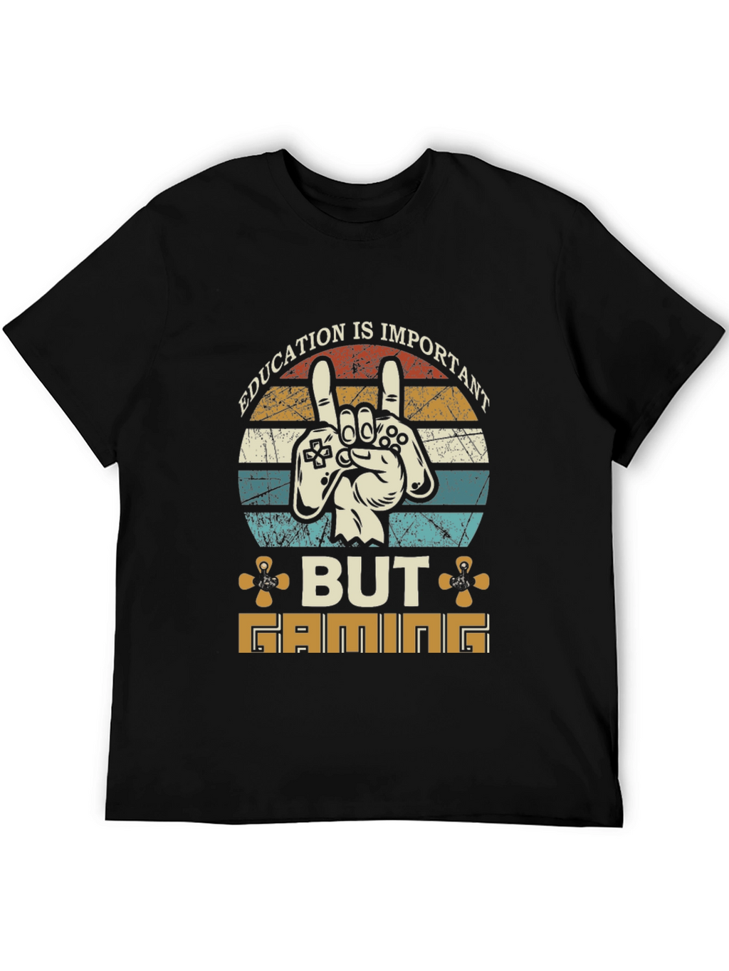Education Important But Gaming T-Shirt