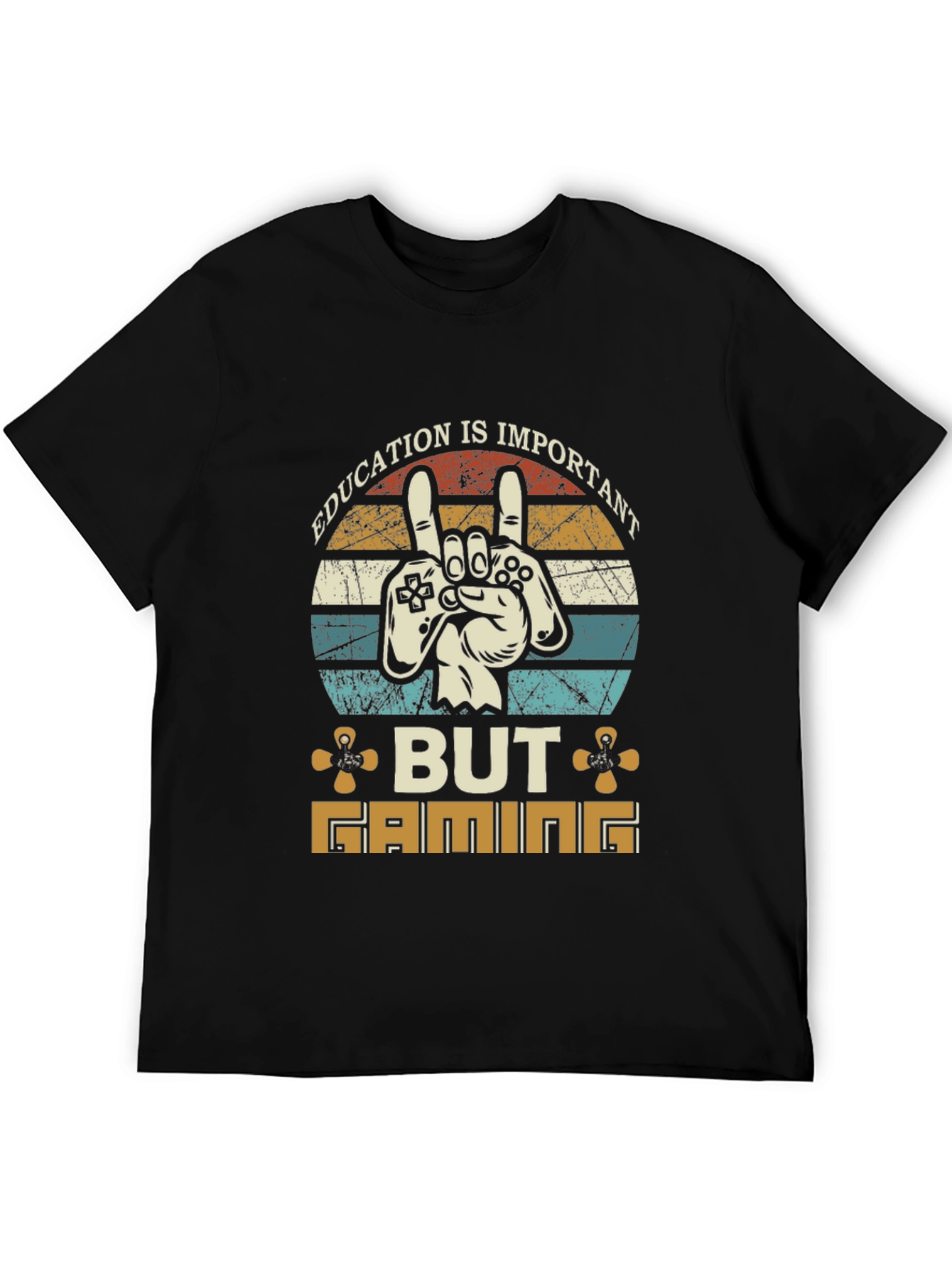 Education Important But Gaming T-Shirt