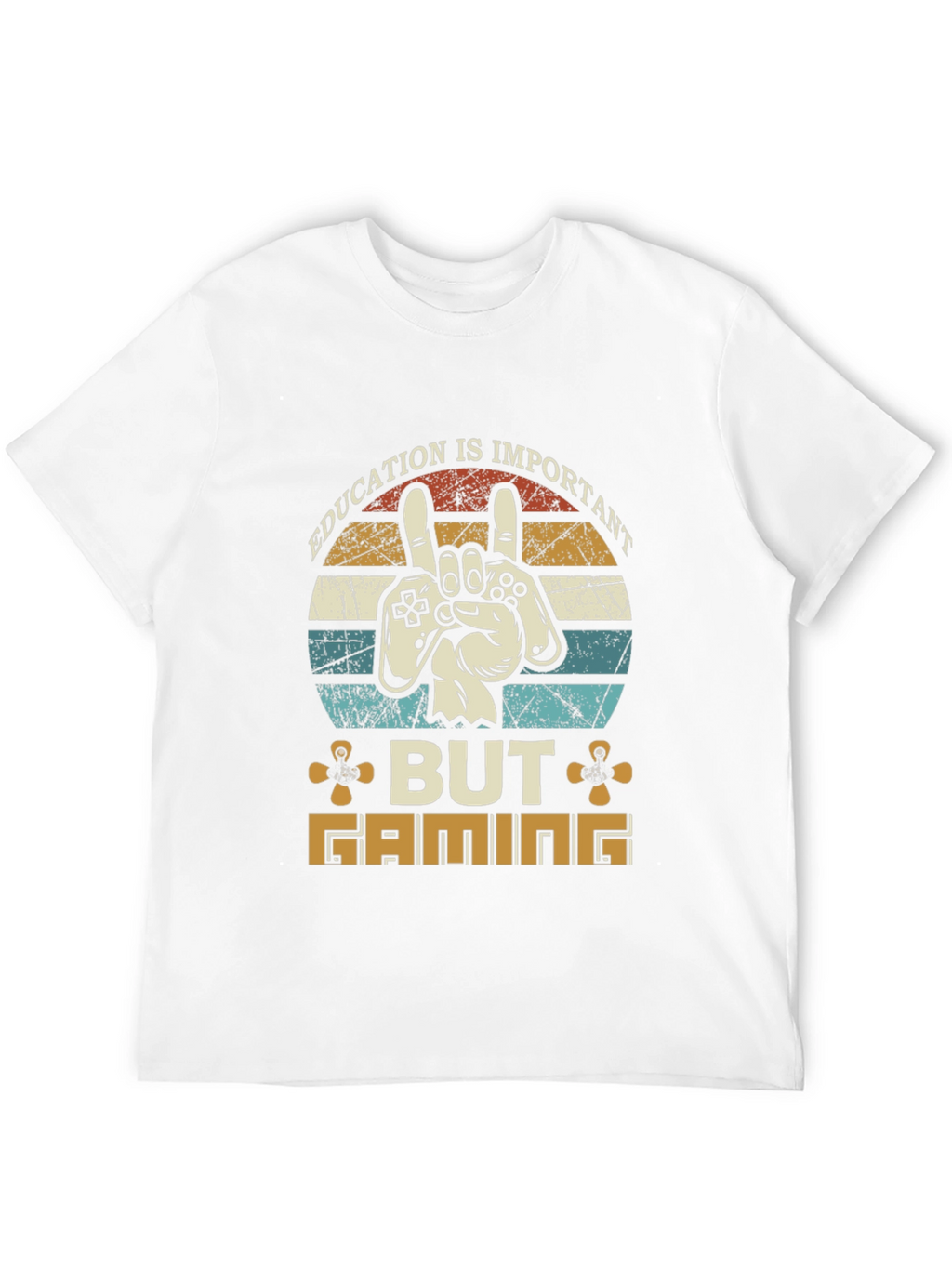 Education Important But Gaming T-Shirt