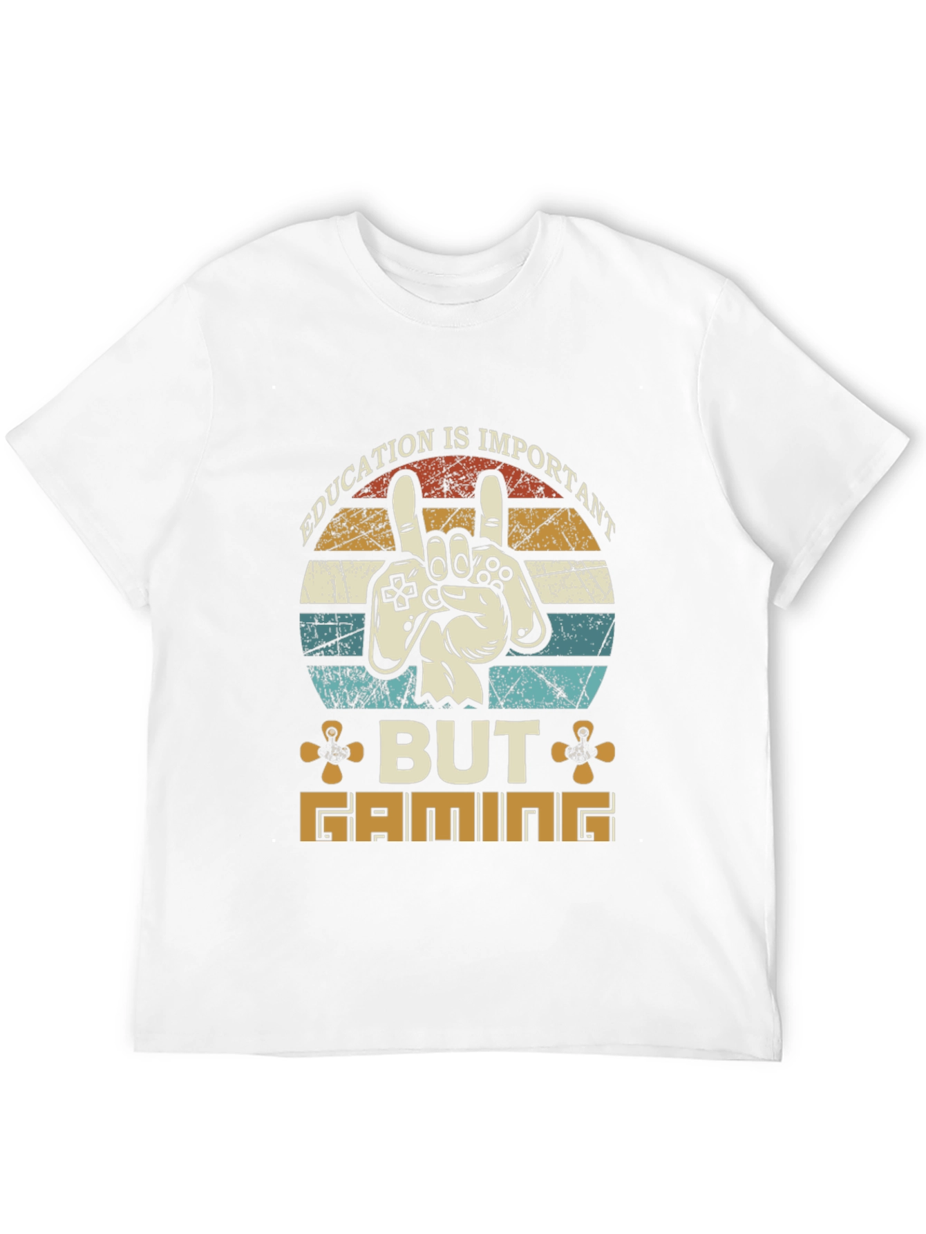 Education Important But Gaming T-Shirt
