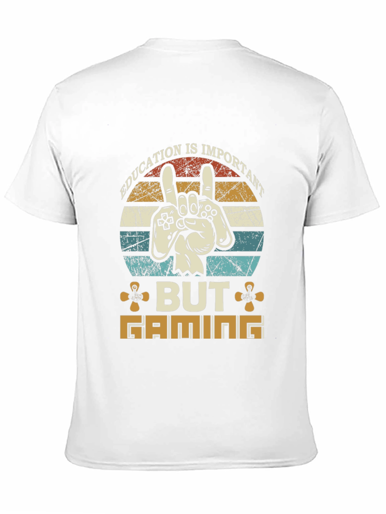Education Important But Gaming T-Shirt