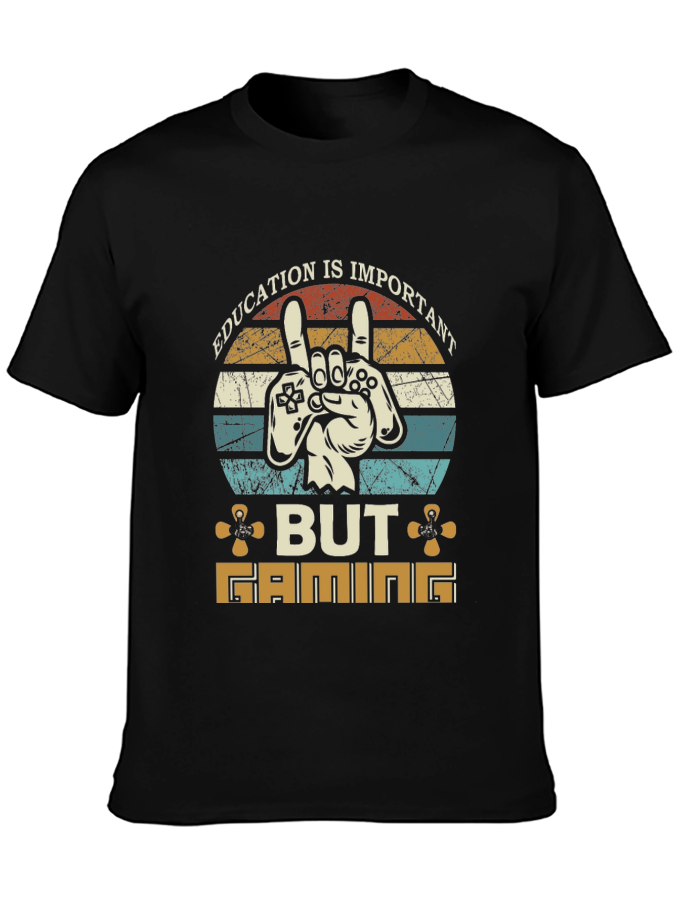 Education Important But Gaming T-Shirt