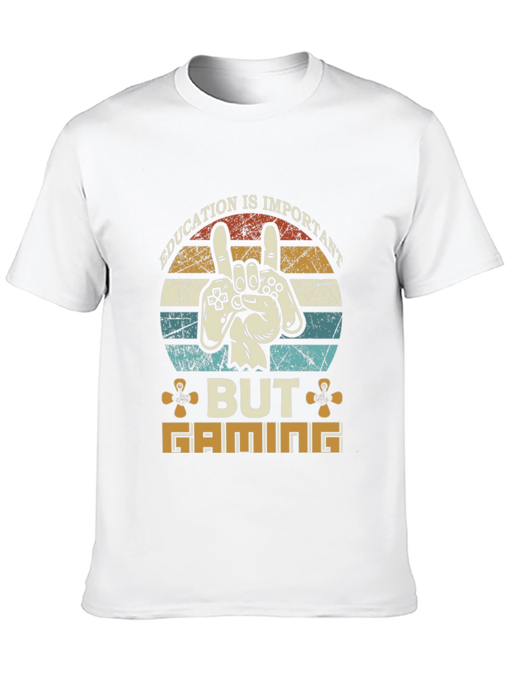 Education Important But Gaming T-Shirt