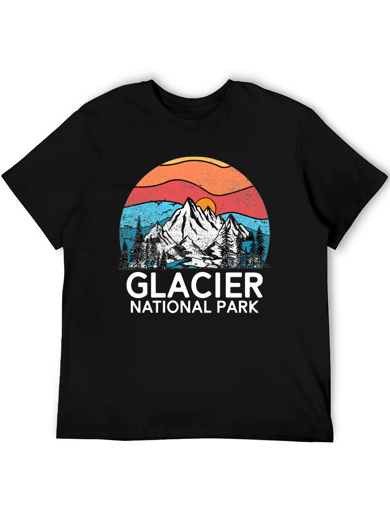 Glacier National Park Tee - Vintage Mountain Design