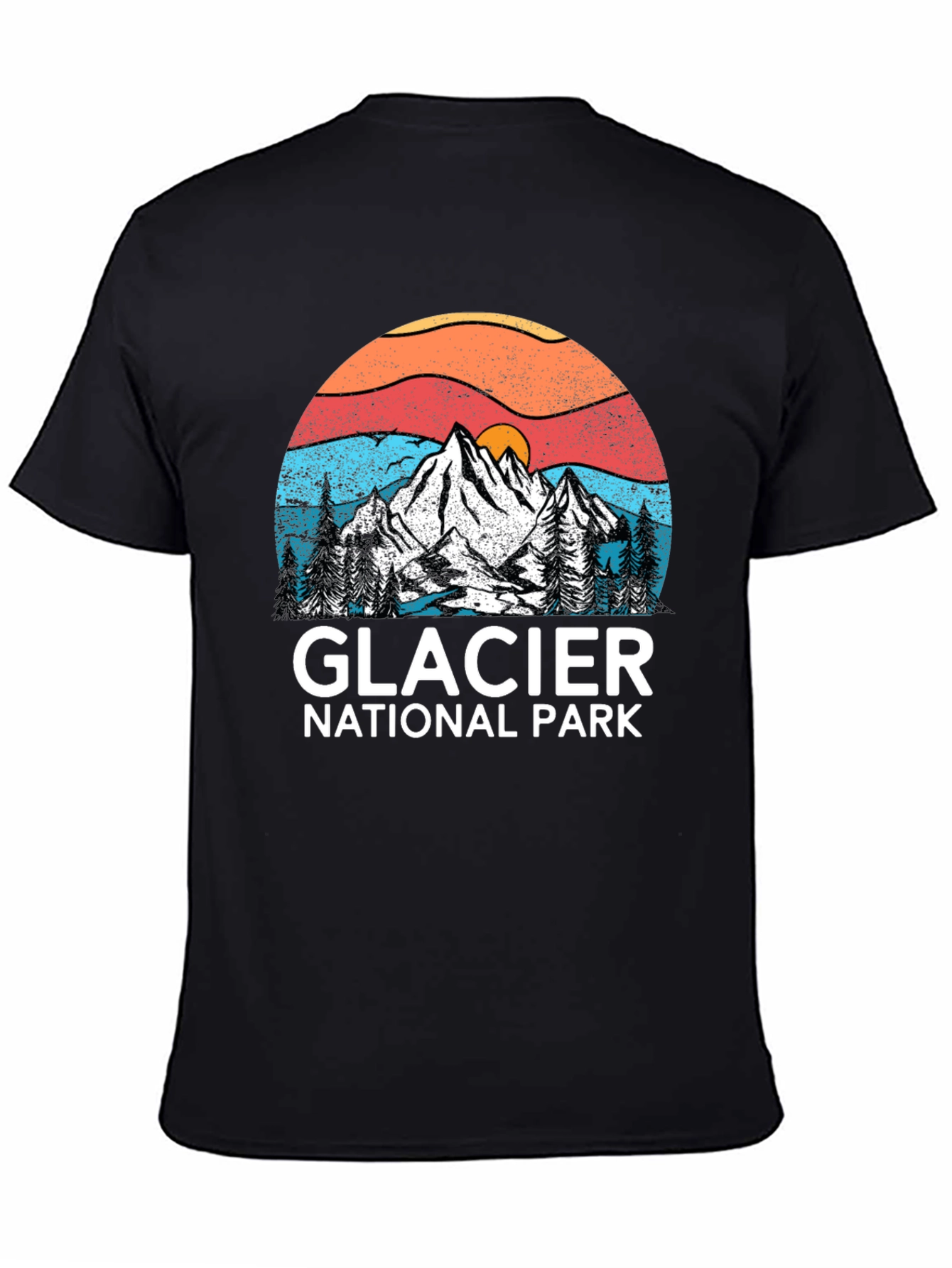 Glacier National Park Tee - Vintage Mountain Design